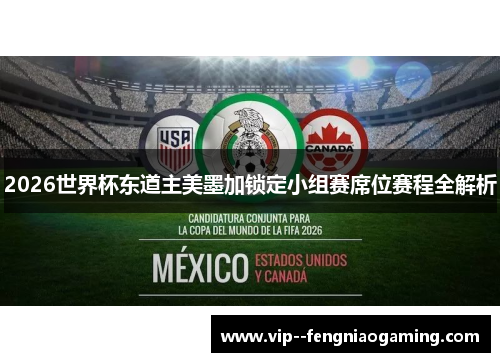 2026世界杯东道主美墨加锁定小组赛席位赛程全解析