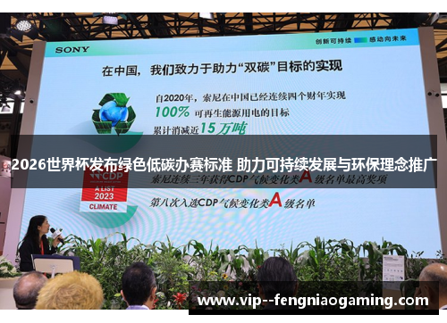 2026世界杯发布绿色低碳办赛标准 助力可持续发展与环保理念推广 2026世界杯发布绿色低碳办赛标准 助力可持续发展与环保理念推广
